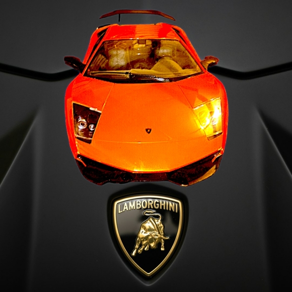 Lamborghini Murcielago Orange/Black LP-670-4 SV 2.4 GHZ 1:10 Scale Car Only - Picture 1 of 6